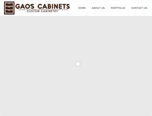Tablet Screenshot of gaoscabinets.com